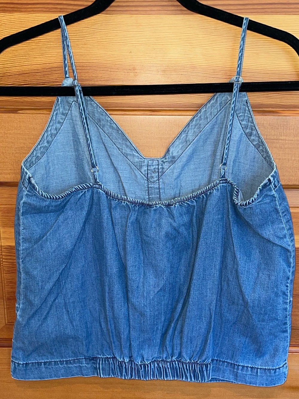Express Light Blue Button-Front Knot Cami - EUC - Medium - Picture 3 of 7